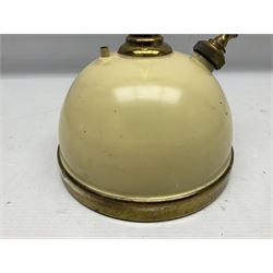 Mid century Tilley Table Model parffin lamp, with Tilley Durosil 182 glass globe shade, H53cm