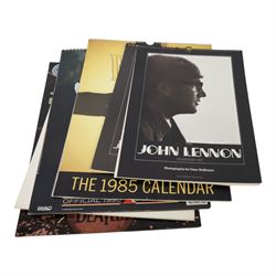 Beatles memorabilia, comprising four Linda McCartney photograph diaries from 1976-1979, three posters, four coasters, 1970 John & Yoko calendar, 1980s and 1990s Beatles and John Lennon calendars