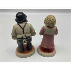 Collection of ten Robert Harrop figures of chimps from The PG Tips Collection, comprising Mr Shifter, Charlie Mr Bodgit, P.C. Gotcha, Arfa T.Leaf, Kevin Tipps, Ada, S.Bend, Dolly and Charlie