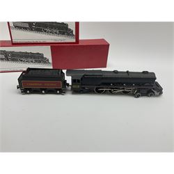 Hornby Dublo - three-rail Canadian Pacific Railway 4-6-2 locomotive No.1215 and tender; both in modern collector's red boxes (2)