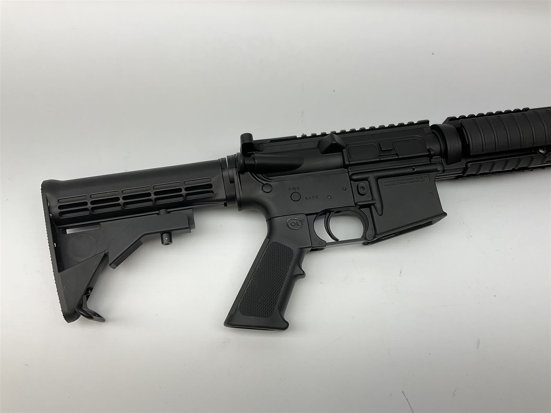 Umarex Colt M4 break barrel .177 air rifle with telescopic sight, L90cm overall, boxed with accessories and instructions