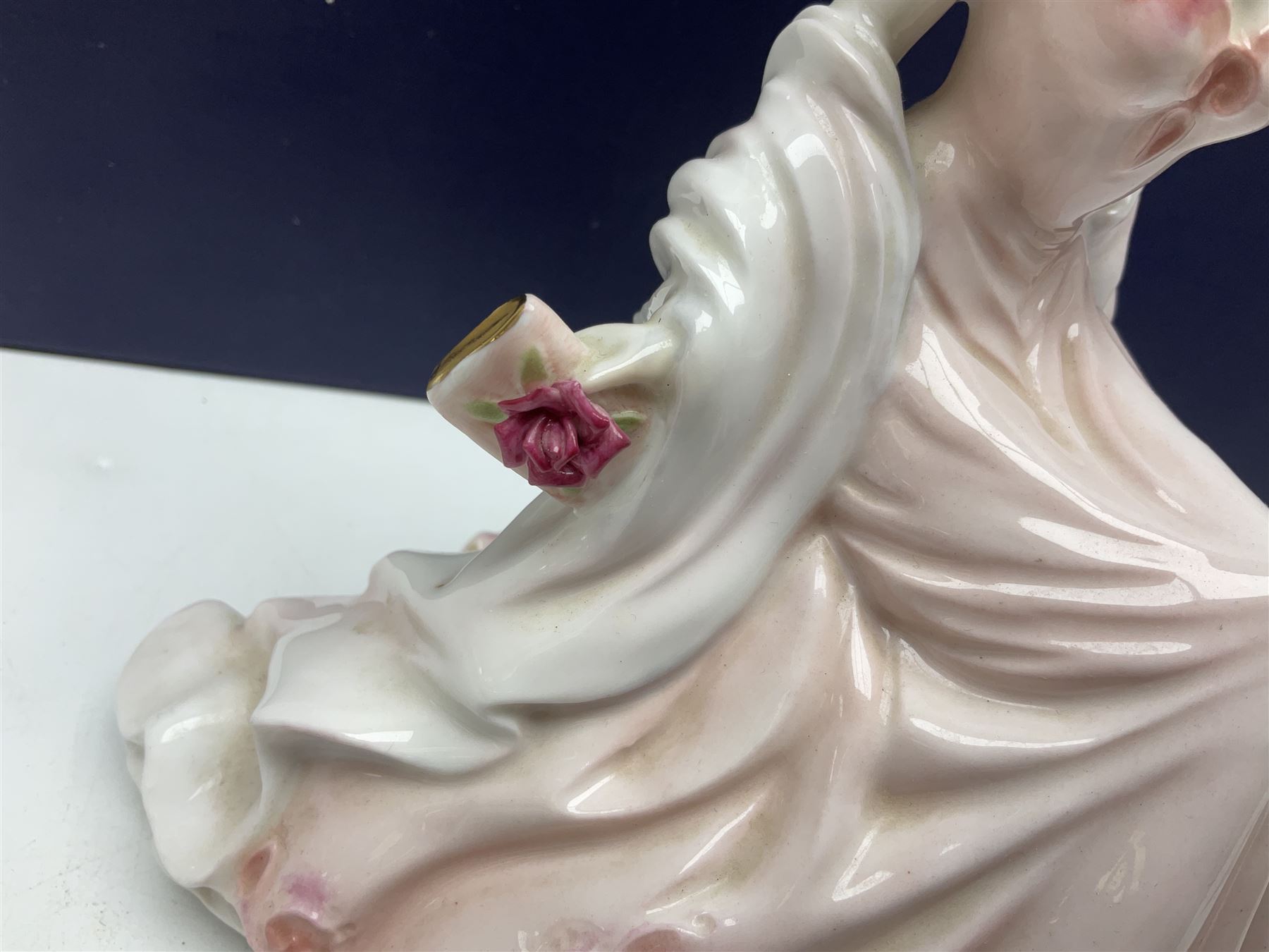 Two Royal Worcester figures, comprising A Gift of Love from the Age of Romance Series, limited edition 325/500, with certificate and original box and Royal Premier from the Glittering Occasions series, with original box 