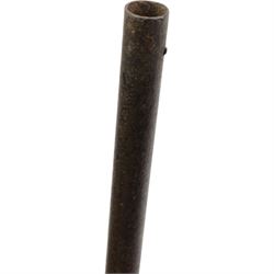 19th century walking stick gun or poacher's stick, with club-shaped handle with a recess for possible attachment of a stock, L84cm
