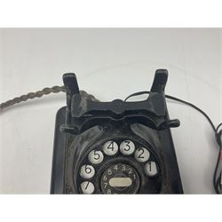 Belgique Bell Telephone by MFG Company with rotary dial and gilt decoration