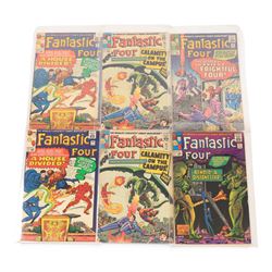 Fifteen Marvel Silver Age 'The Fantastic Four' comic books, spanning years 1963-1965, comprising issues #24, #27, #31-#40, including several duplicates