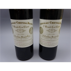 Chateau Cheval Blanc 1er Grand Cru Classe 1993 St. Emilion Grand Cru, 750ml 12.5%vol, The Wine Society, 2btls  