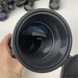 Optus Spotting scope 20-60x60, together with Wray London Wrayvu binoculars, Greenkat 10x50 binoculars and one other pair 