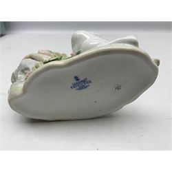 Lladro Privilege figure, Princess of the Fairies, modelled as a fairy asleep upon a rock, no 7694, sculpted by Joan Coderch with original box and drawing, H11cm