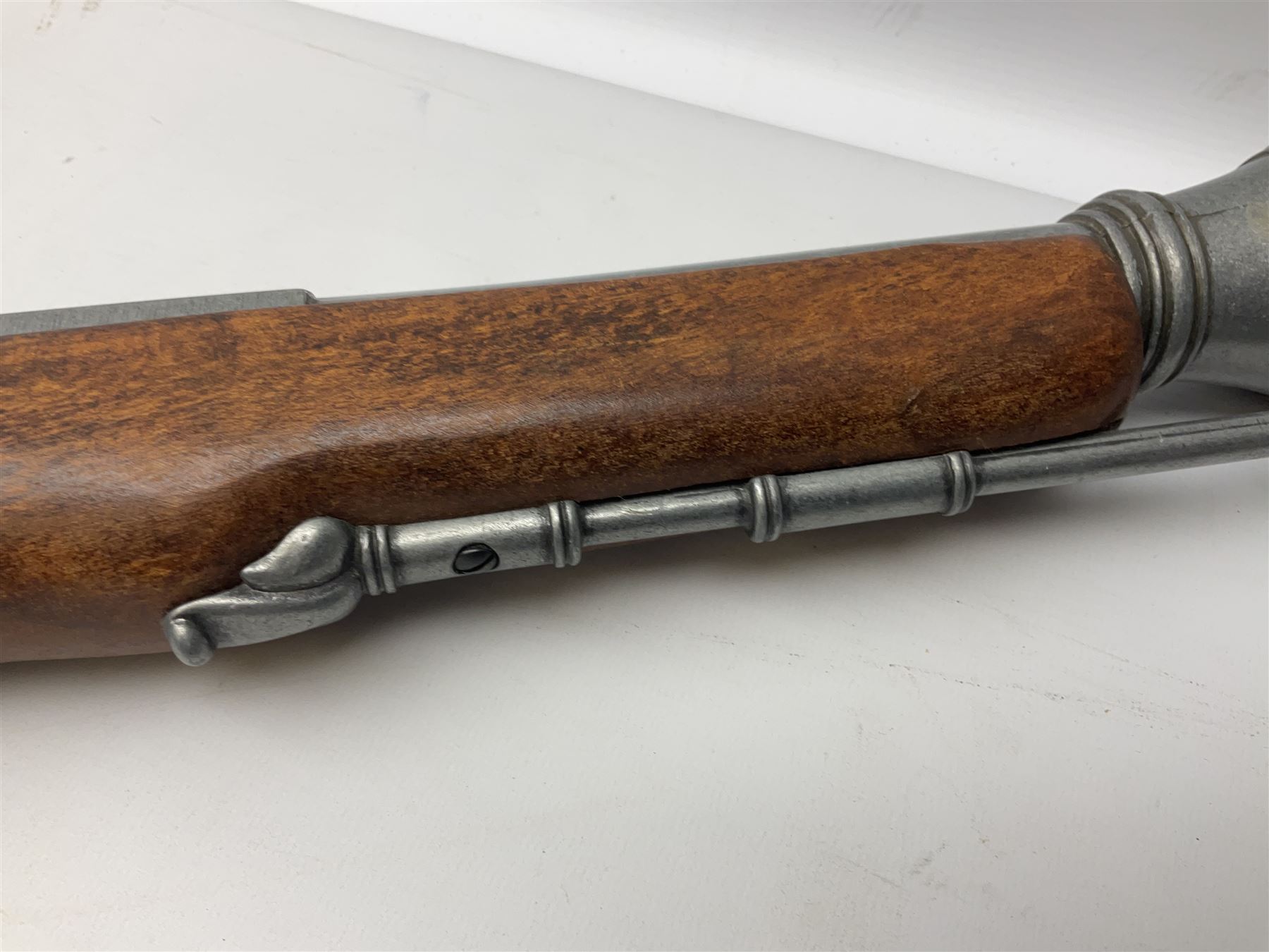 Webley Mark III .22 Sports Starting Pistol, top venting, with bakelite grips, boxed with instructions; and a reproduction Georgian Tower flintlock blunderbuss (2)
