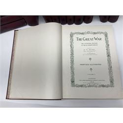 Wilson H.W. (Ed.): The Great War. The Standard History of the All-Europe Conflict. 1914-1919 Amalgamated Press. Uniformly bound in maroon/black cloth; and The War Illustrated. Seven bound volumes (Ex.8) 1914-1919. (20)