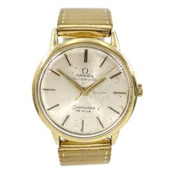 Omega Seamaster De Ville gentleman's automatic gold-plated wristwatch, 'bumper' movement Cal. 28.10 RA, Serial No. 10706886, on expanding gilt strap