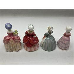Ten Royal Doulton figures, to include Picnic HN2308, Home Again HN2167, Affection HN2236, Valerie HN2107 etc, all with printed mark beneath, some with original boxes  