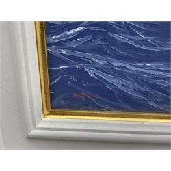 James Miller (British 1962-): J Class Yachts, oil on canvas signed 84cm x 54cm