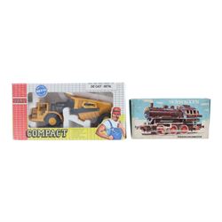 Two Joal Compact diecast forklift and tractor, together with a Triang Derwent electric 14