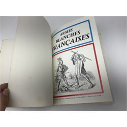 Five reference books on swords and bayonets comprising Skennerton & Richardson: British & Commonwealth Bayonets; Paul Keisling: Bayonets of the World; Leslie Southwick: The Price Guide to Antique Edged Weapons; J. Anthony Carter: Allied Bayonets of World War Two; and Les Armes Blanche (5)
