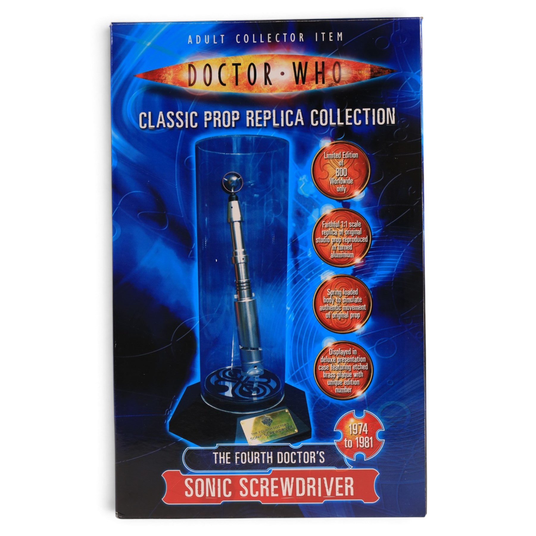 Limited Edition Sixteen12 The Doctor Who Classic Replica Collection 'The Fourth Doctor's Sonic Screwdriver', limited edition no. 192/800, boxed