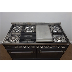 Britannia Classic - 120 dual fuel range cooker, six burner hob and two ovens W120cm, H99cm, D60cm  