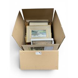 Large collection of pictures and three frames, to include Robert Malcolm Lloyd (British 18...