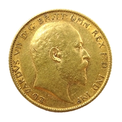  1907 gold half sovereign  