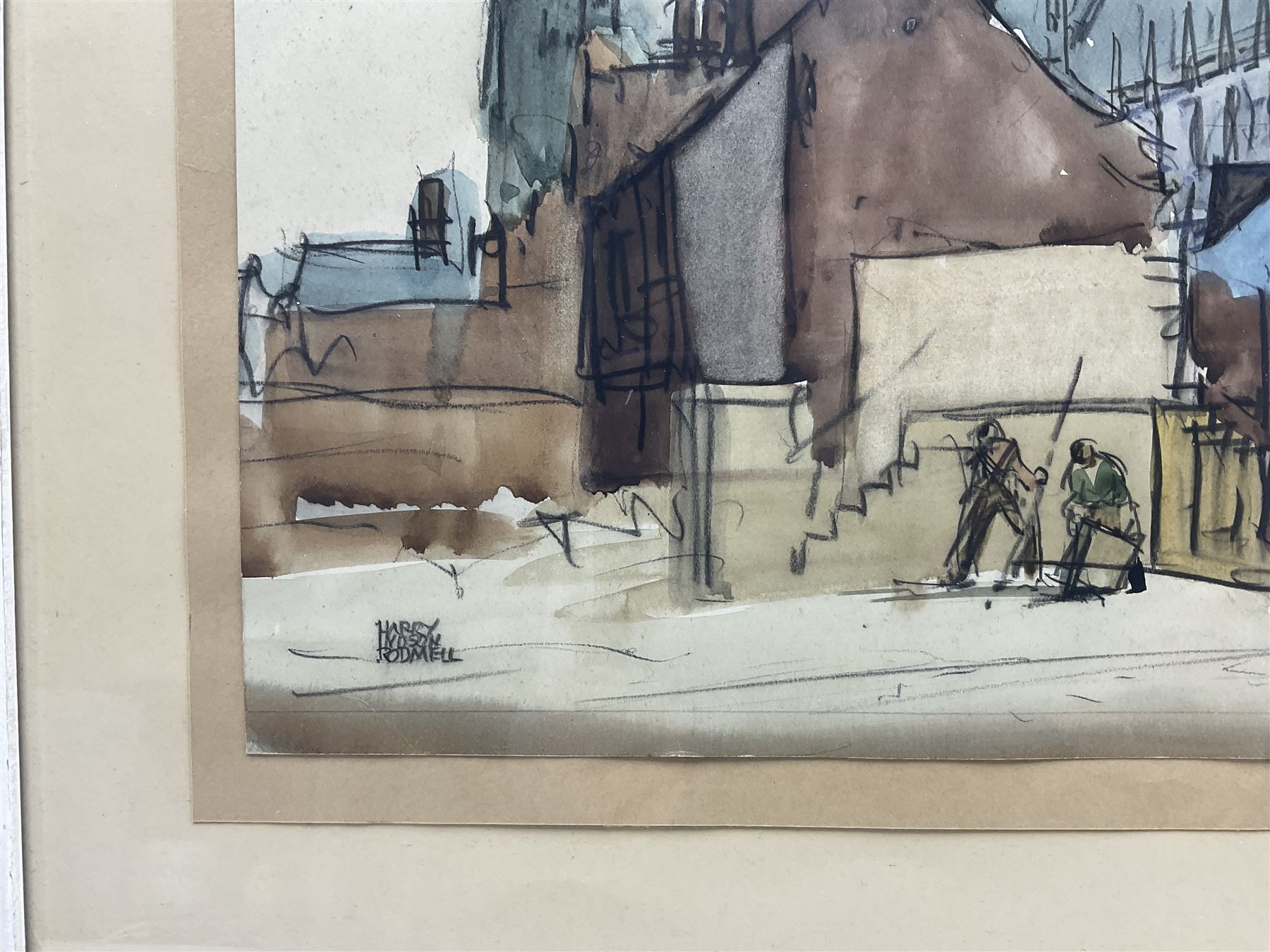 Harry Hudson Rodmell (British 1896-1984): Beverley Minster, watercolour and ink signed 39cm x 48cm 
