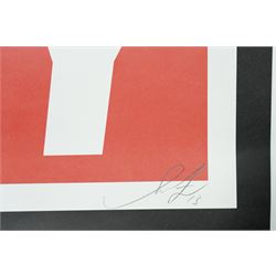 Shepard Fairey (American 1970-): 'Obey Andre The Giant', lithograph in colours signed and dated '13 in pencil, with certificate of authenticity 91cm x 61cm (unframed)