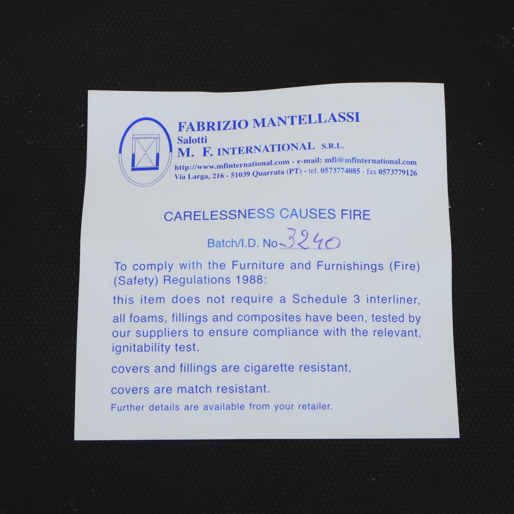 Fabrizio Mantellassi - 20th century Italian red leather suite, one three seat and two large armchairs, upholstered in deep red hide with stitched seam detailing, with magazine pockets to each side, the rectangular back cushions above broad padded arms and seat cushions, raised on low block bases

Sofa: H c98m, W 203cm, D 92cm
Armchair: H 98cm, W 113cm, D 92cm