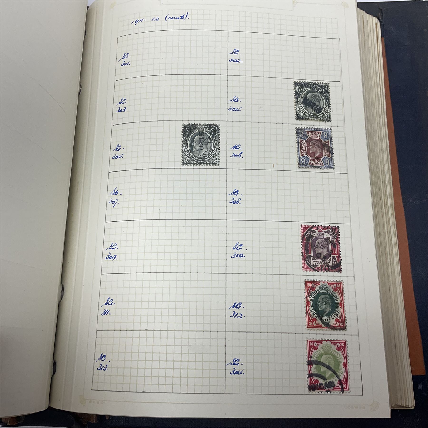 Great British and World Queen Victoria and later stamps, including imperf and perf penny reds, half penny 'bantams', King Edward VII five shillings,  Straits Settlements, Ceylon, New Zealand, Canada, India etc, housed in a single album