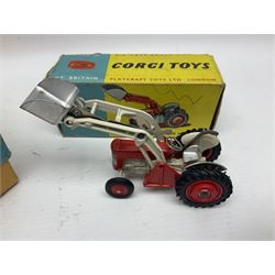 Corgi - Massey-Ferguson 780 Combine Harvester no.1111 and Corgi Massey-Ferguson 65 Tractor with Shovel no.53; both in original boxes 