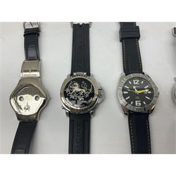 Collection of gents watches to include a Palfinger example, Sekonda, Hi-Tek, Panerai etc