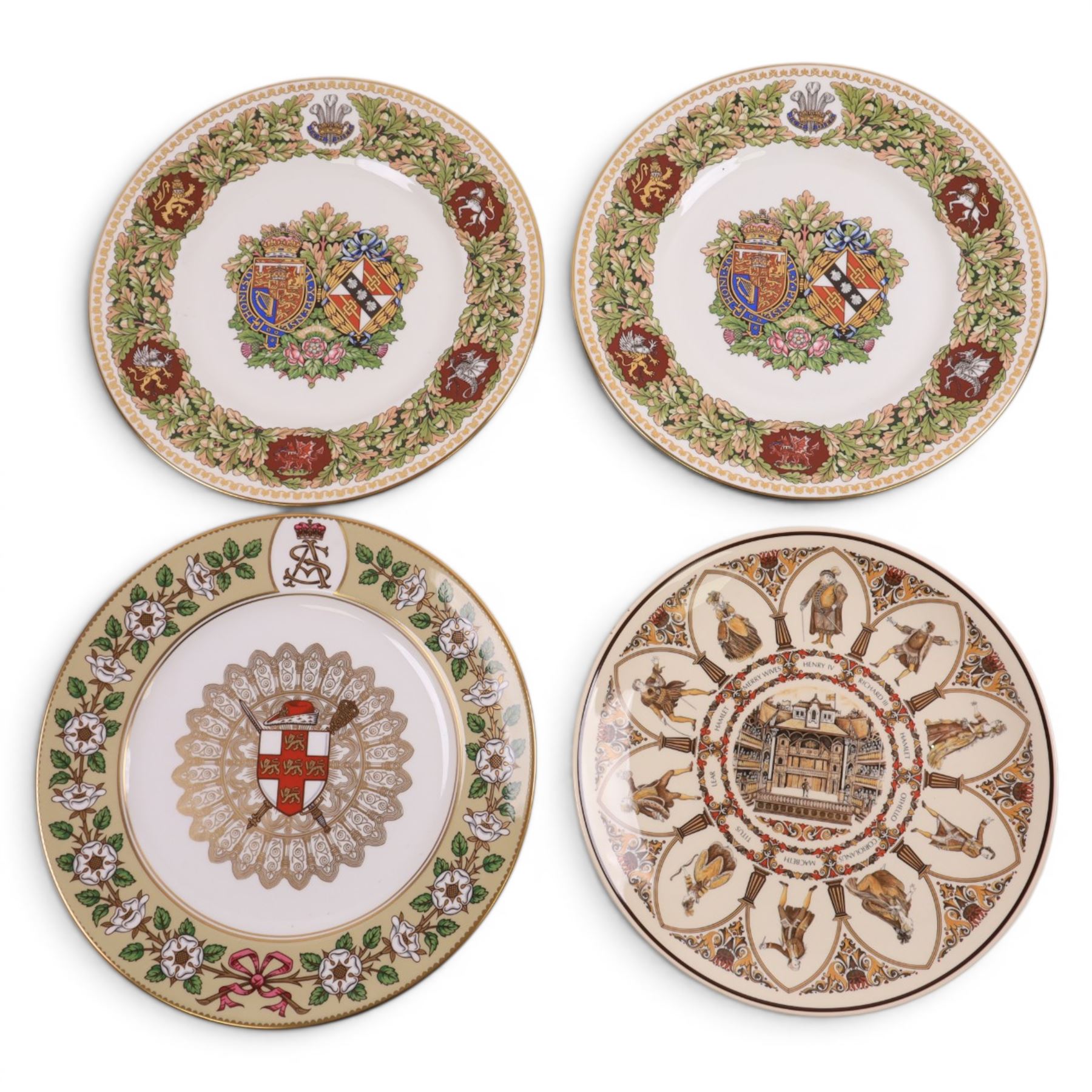 Collectors plates, including Royal Copenhagen plates, Mulberry Hall, Minton etc