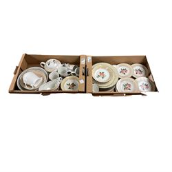 Large collection of Johnson Bro's and matching dinner and teawares, in six boxes 