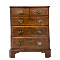 Queen Anne style yew wood, HIFI / TV cabinet, chest 