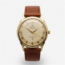 Omega Constellation gentleman's gold capped and stainless steel bumper automatic chronomet...