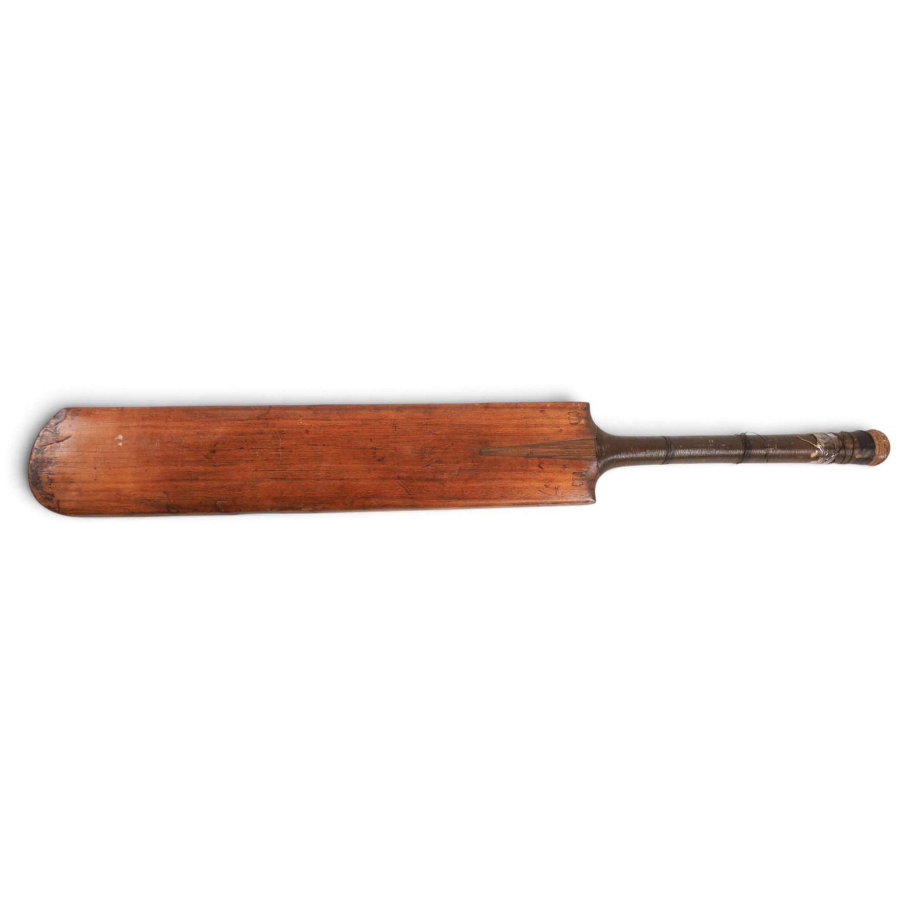 Victorian Jefferies & Malings of Woolwich cricket bat with silver plaque, presented to A.G. Baker for the Highest Average December 1874, together with a Gunn & Moore Ltd 'The Autograph' cricket bat (2)