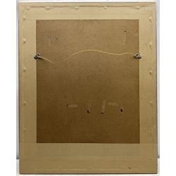 Thomas Bush Hardy (British 1842-1897): Fishing Boats leaving Harbour in Choppy Seas, watercolour signed and dated 1885, 50cm x 35cm