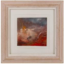 David Baumforth (British 1945-): 'The Hole of Horcum', acrylic on paper signed with monogram titled and dated 2008 in pencil 18cm x 19cm