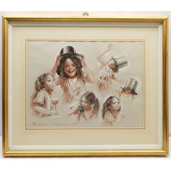 Peter Deighan (Irish 1941-): Lester Piggot, set four limited edition prints signed and numbered 50/850 in pencil pub. Curragh Fine Art 1985, 44cm x 53cm