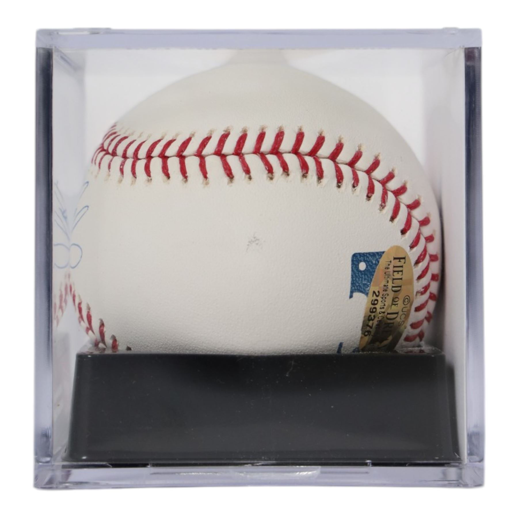 Signed Mike Piazza Rawlings baseball, contained within an acrylic display box, with Field of Dreams hologram and certificate of authenticity