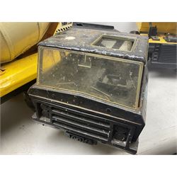 Tonka - five large scale steel pressed vehicles comprising Cement Mixer, Car Transporter, Mobile Crane and two Dumper Trucks (5)