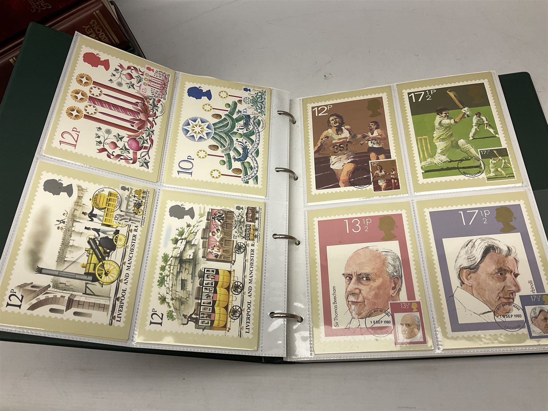 Various Royal Mail PHQ cards, first day covers, World stamps including Poland, Uruguay, Pakistan etc, housed in sixteen albums / folders, in one box