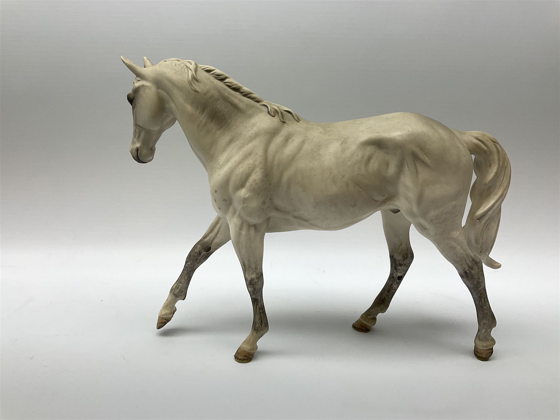A Royal Doulton limited edition figure, Desert Orchid, 2563/7500, on wooden plinth, H32.5cm, with accompanying certificate. 