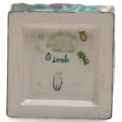 Moorcroft Sea Holly pattern twin-handled small vase, impressed and painted marks to base, H15.5cm