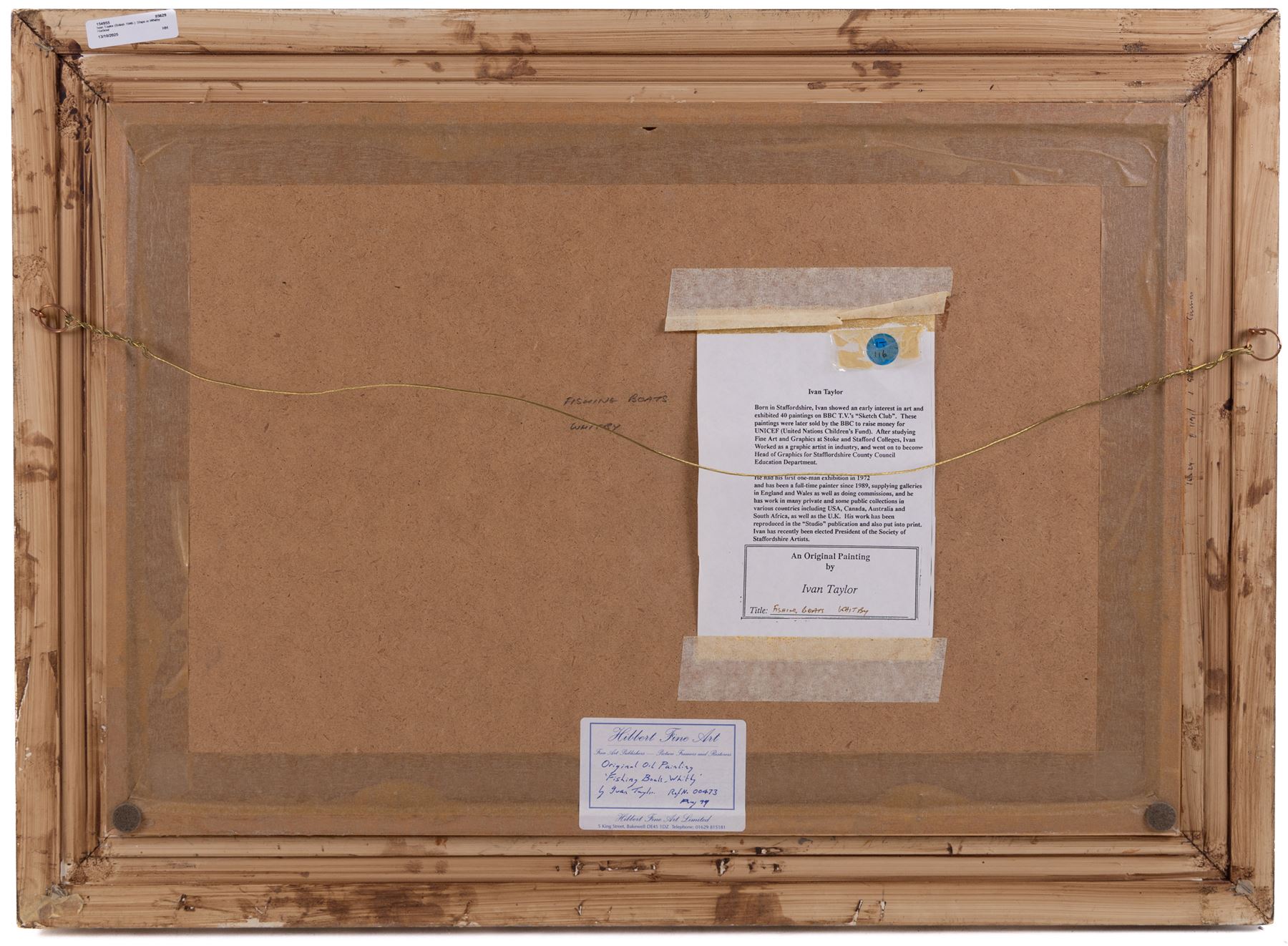 Ivan Taylor (British 1946-): 'Fishing Boats - Whitby', oil on board signed, titled verso 39cm x 59cm 