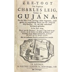 Charles Leig; Zee-togt van Kapiteyn na Gujana, 1604, publisher Pieter Vander 1706