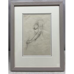 Muriel Constance Smith (British 1903-1993): 'Dancers' and Nude, pastel and pencil, pastel titled on Contemporary Local Artists 1965 label verso, the latter signed and dated 1952, max 24cm x 19cm  (2)