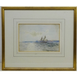  M Weatherill (British 1834-1913): Yacht at Sea, watercolour signed 16cm x 24cm  
