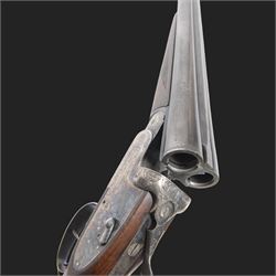 Black Sabel De Luxe, 12 bore double trigger sidelock ejector, side by side double barrel shotgun with 63cm (25