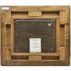 John Harvey Oswald (Scottish 1843-1895): 'A Sketch off the Bass', oil on panel, signed titled and dated 1865 verso 22cm x 30cm 
Provenance: private collection, purchased John Swan Limited 28th November 2013 Lot 45