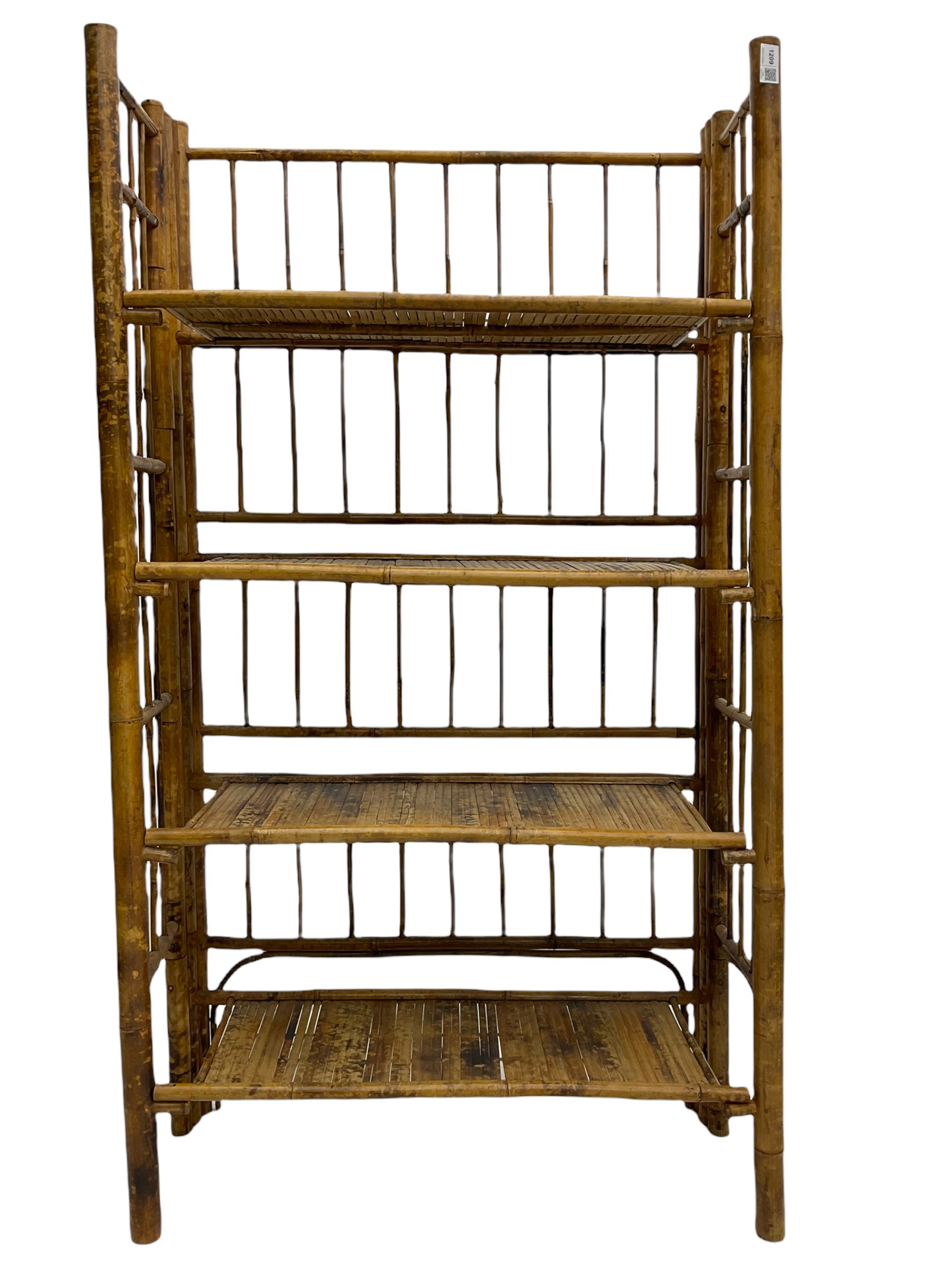Four tier folding bamboo shelf The Furnishings Sale Furniture