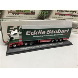 Atlas Eddie Stobart - twenty 1:76 scale die-cast Special Edition Models including, Scania R440 Highline Skeletal Trailer & Container, all boxed (20)
